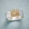 Bague en fils d'argent et d'or