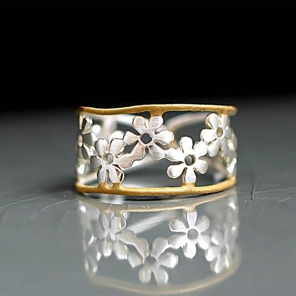 Bague marguerite chic