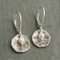 Boucles d'oreilles vintage en argent à perle arrondie