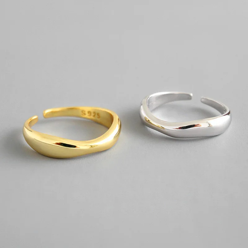 Bague vintage en or et argent