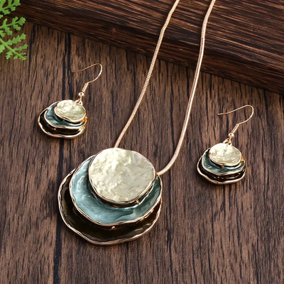 Vintage Layered Blue Stone Set