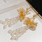Vintage Flower Pearl Earrings