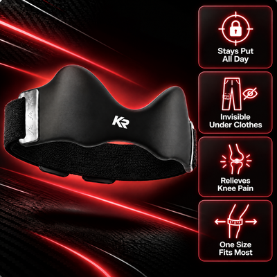 Patella Knee Strap – Adjustable Knee Support for Running, Squats & Stairs | KneeRise™