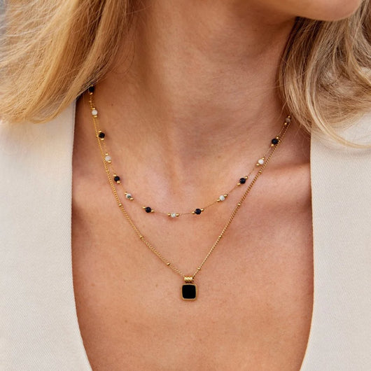Elegant Double-Layer Necklace