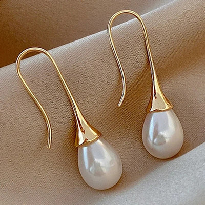 Boucles d'oreilles Helena perle classique