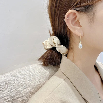 Boucles d'oreilles Helena perle classique