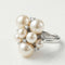 Bague perle violette vintage
