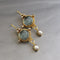 Boucles d'oreilles Merena perles vintage