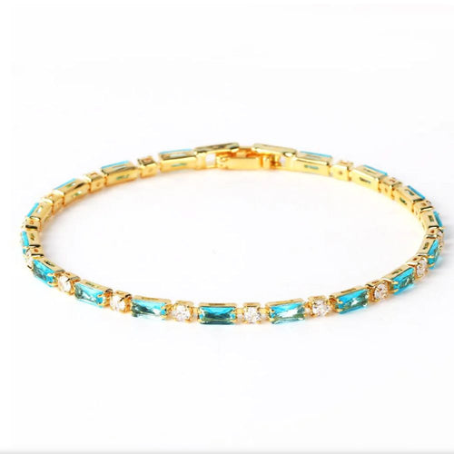 Bracelet en pierre turquoise naturelle