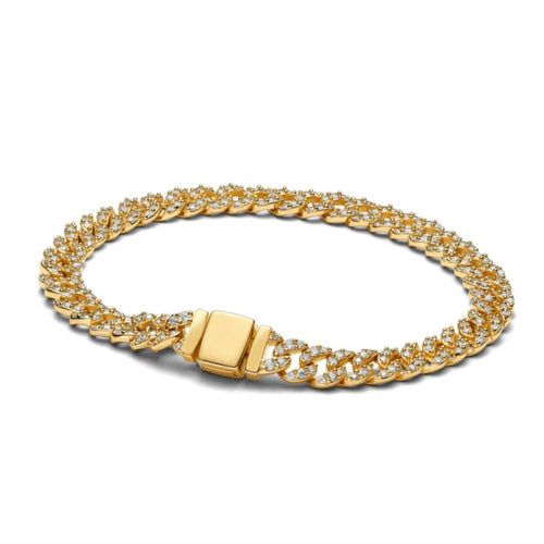 Bracelet gourmette pavé
