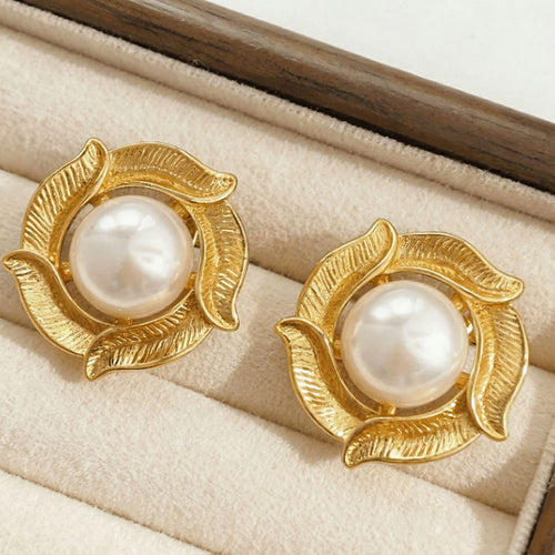 Boucles d'oreilles perle Whirlpool