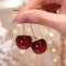 Boucles d'oreilles pendantes cerises exquises