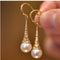 Boucles d'oreilles goutte d'eau creuses dorées