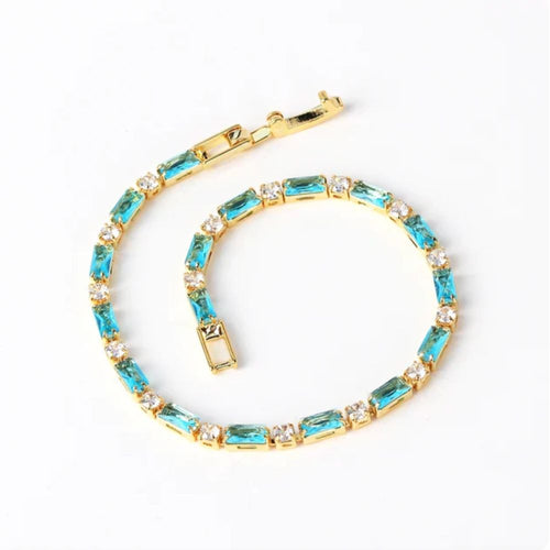Bracelet en pierre turquoise naturelle