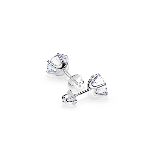 Tera Chic White Gold Earrings