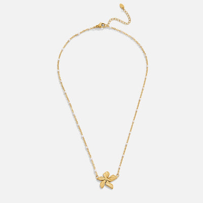 Elegant Necklace with Gold Flower
