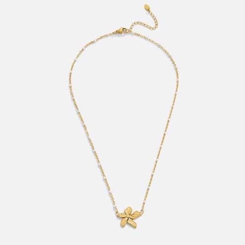 Elegant Necklace with Gold Flower