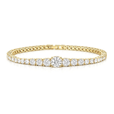 LE BRACELET TENNIS DÉGRADÉ - OR