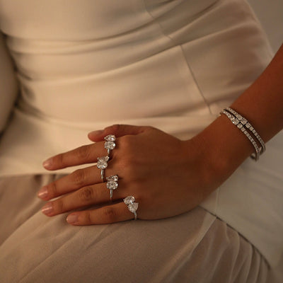 LE BRACELET TENNIS DÉGRESSIF - ARGENT