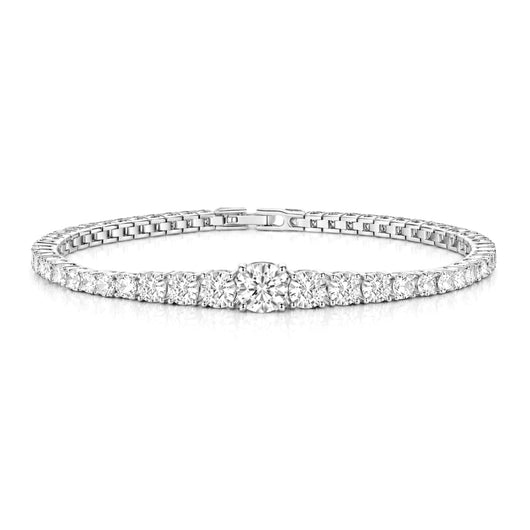 LE BRACELET TENNIS DÉGRESSIF - ARGENT