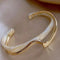 Elegant Gold Bracelet with White Opal